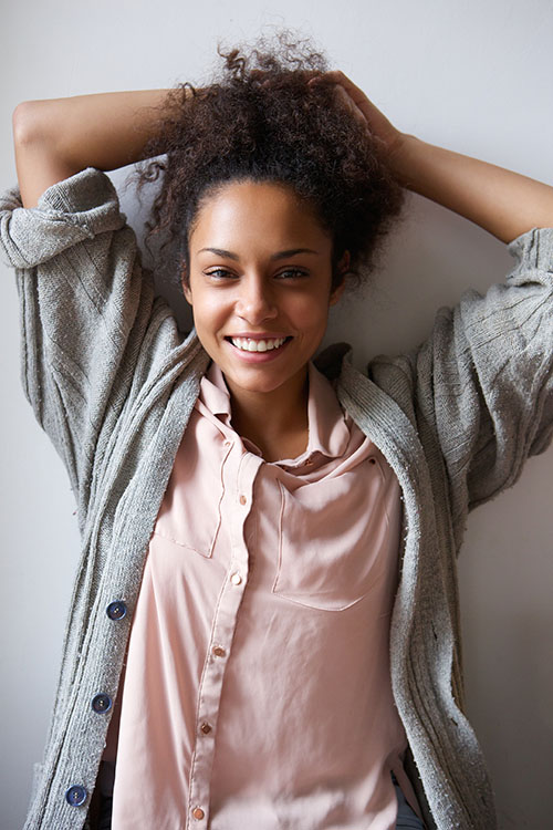 smiling young woman image