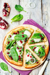 vegan spinach pizza image