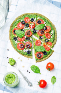 vegan broccoli pizza image