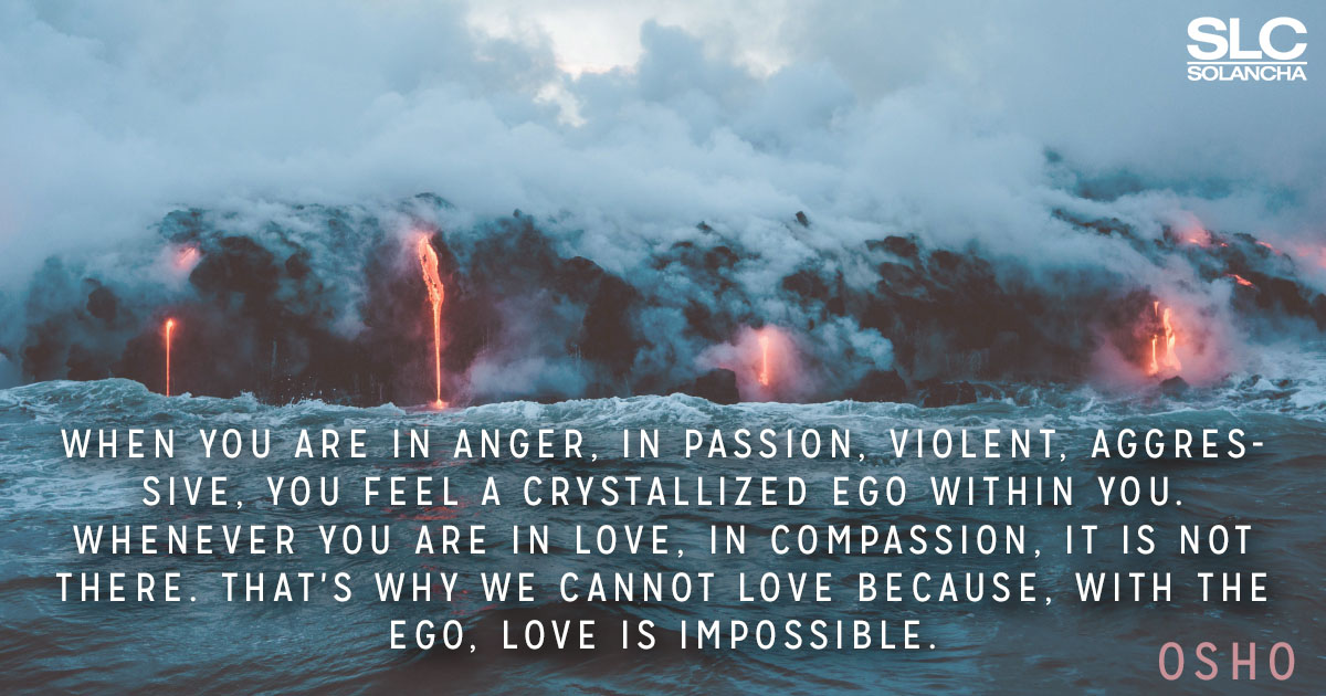Osho Quote On Ego And Anger Image