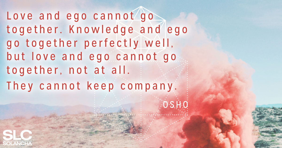Osho quotes on Ego and Love Image