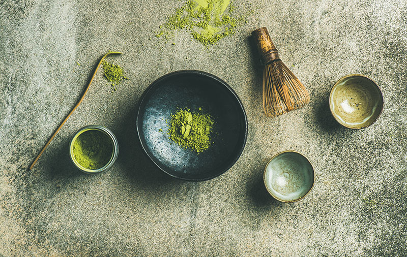 brewing matcha tea image