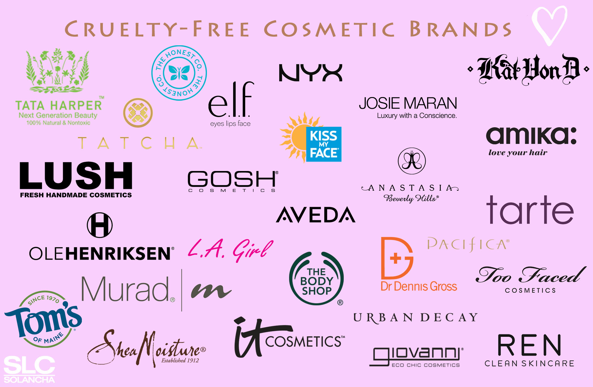 cruelty-free cosmetic brands list image