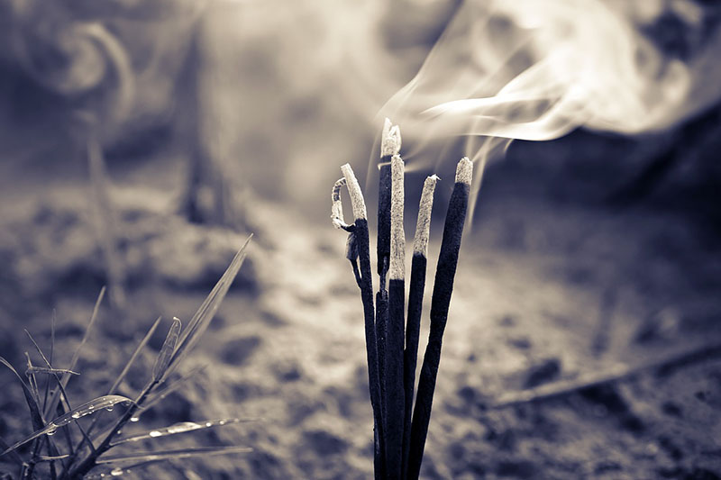 incense burning image