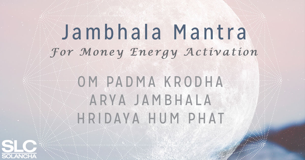 White Jambhala Mantra Image