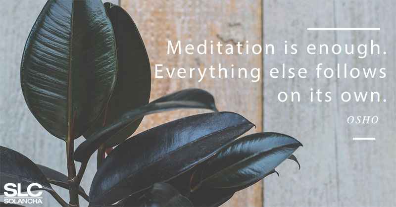 Meditation is enough quote image