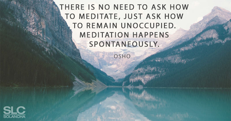 Osho meditation saying image