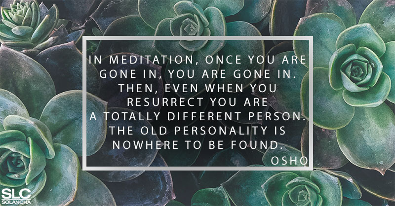 Osho quote about meditation image
