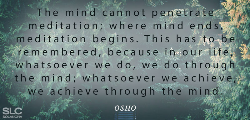 Osho quote meditation mind image