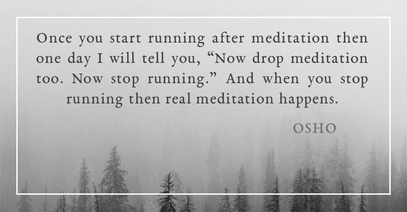 Osho quotes about meditation Image