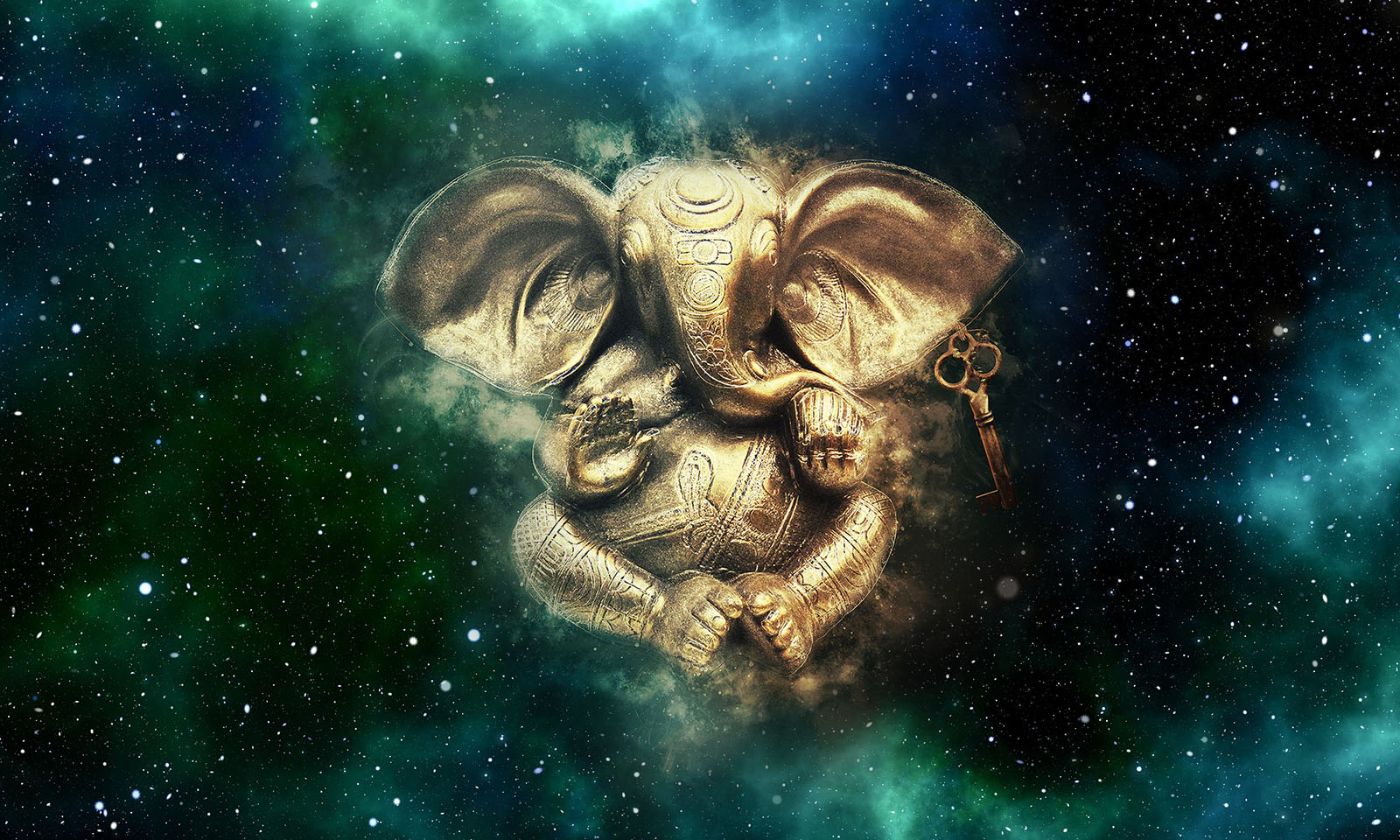 Ganesh mantra cosmos image