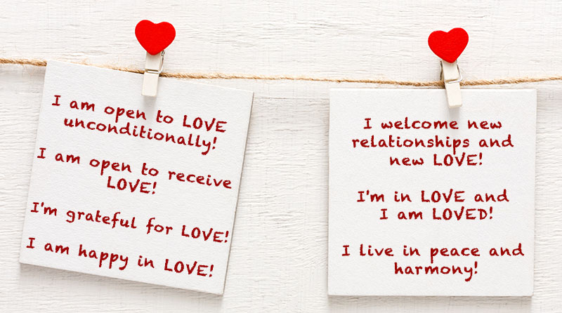 love affirmations for relationships image