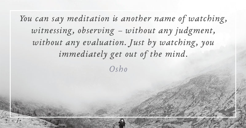 meditation definition Osho