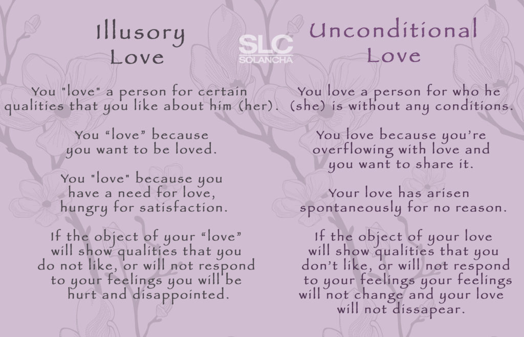illusory vs unconditional love image
