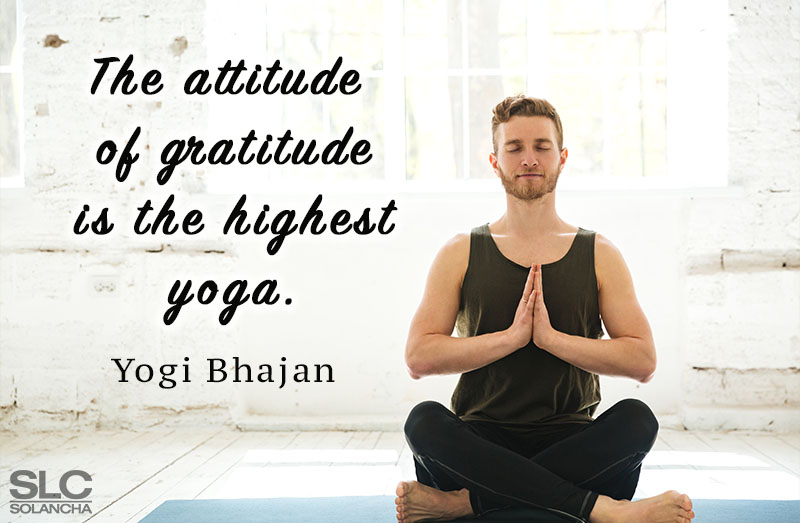 yoga quote gratitude image