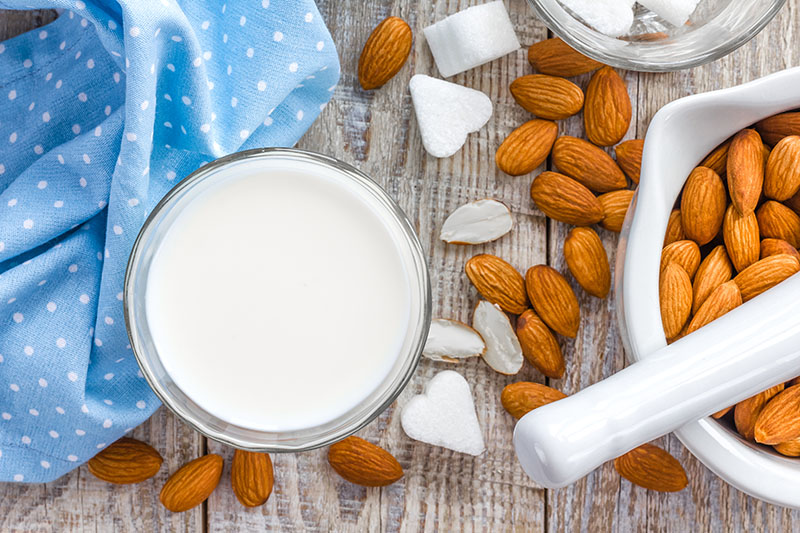 Almond milk image