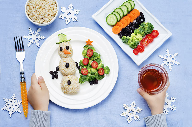 vegan christmas snacks for kids image