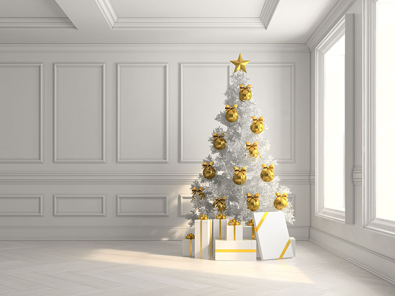 white christmas tree image