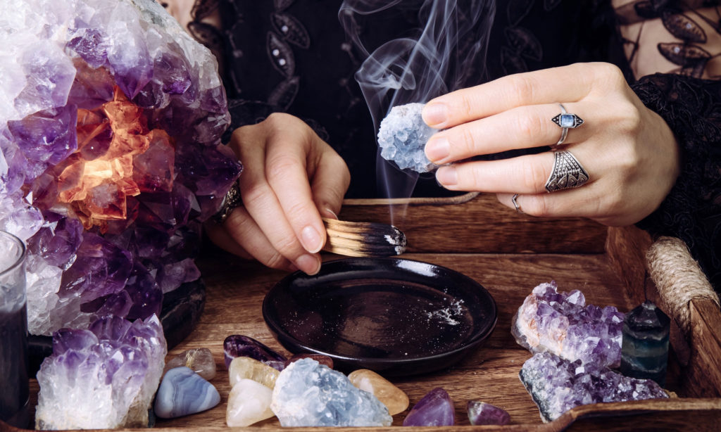 how to cleanse crystals and gemstones image
