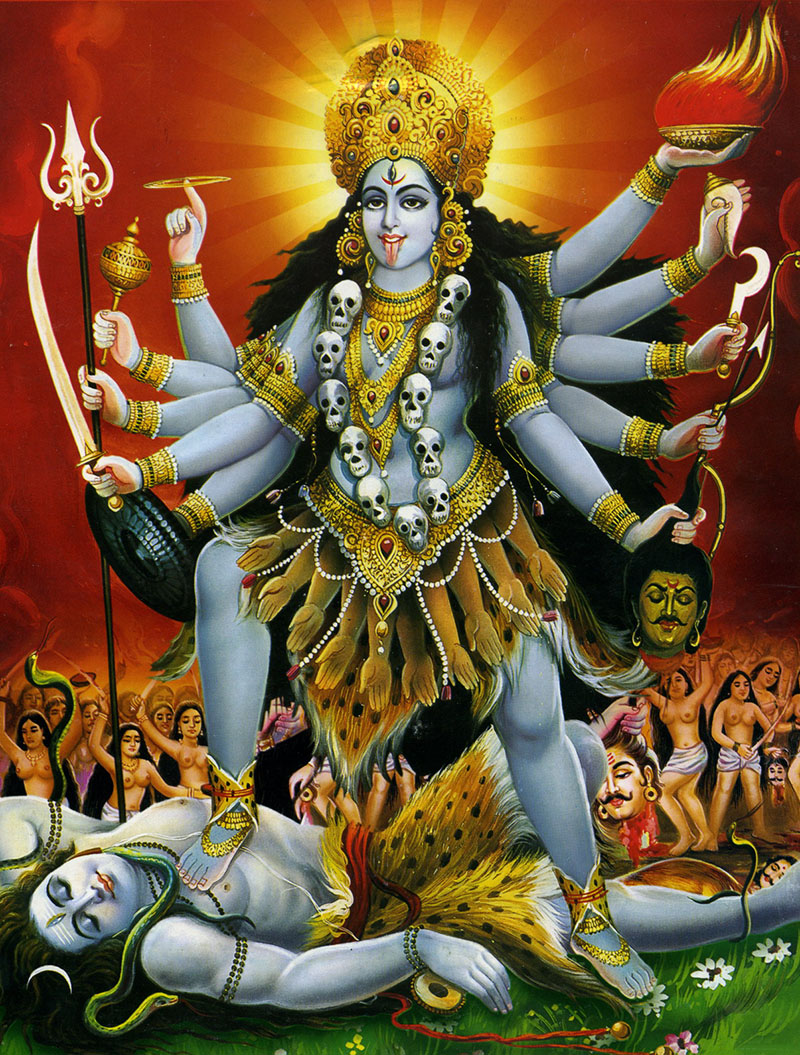 Kali and Shiva Image