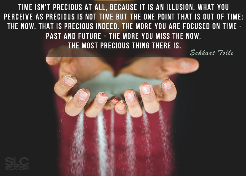 Eckhart Tolle Quote On Time Image