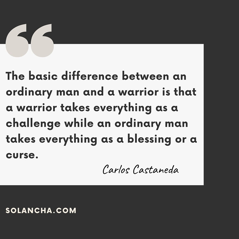 warrior vs ordinary man Castaneda image
