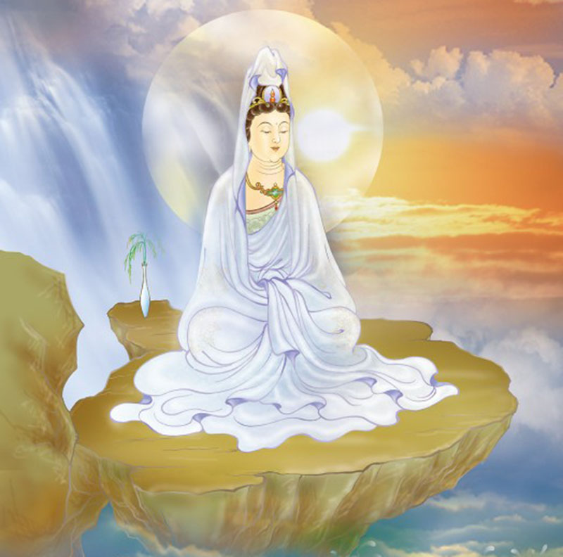 Guan Yin Dressed in White Image