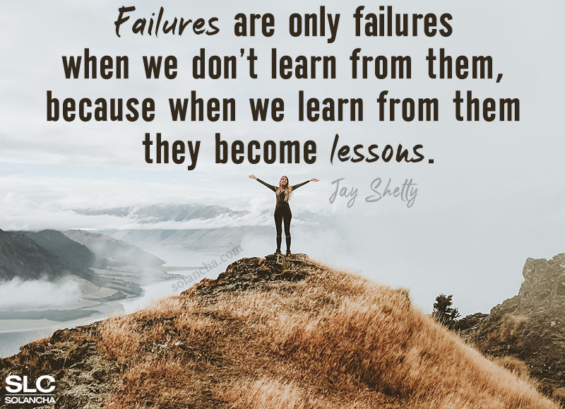 Jay Shetty Quote on Failures Image