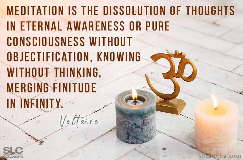 Voltaire meditation quote Image