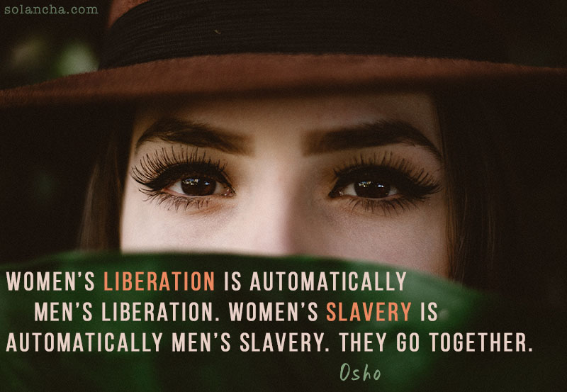 Osho Quote About Women Liberation Image