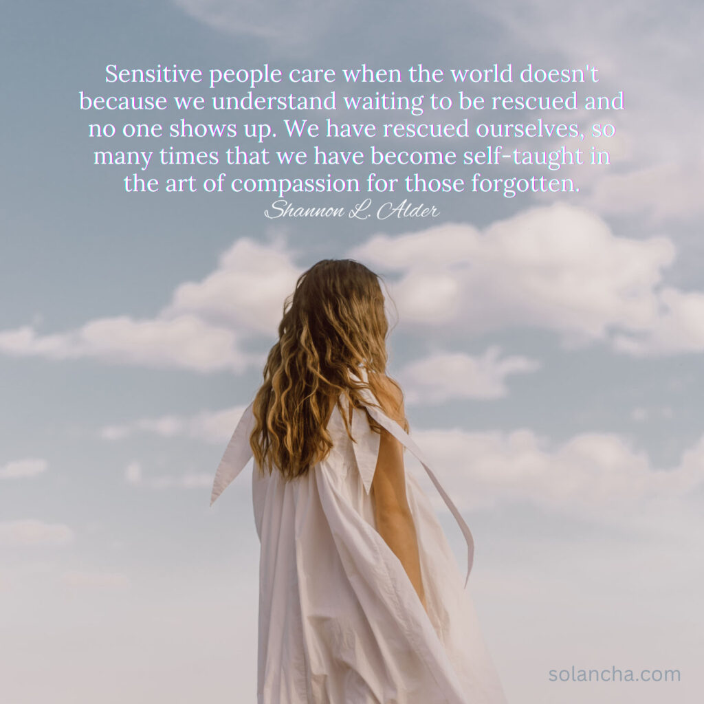 Sensitive people quote image