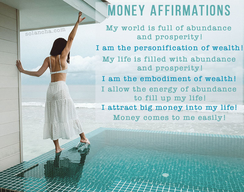Money affirmations list Image