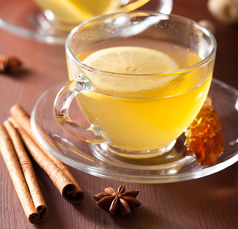 cinnamon lemon Ayurvedic tea image