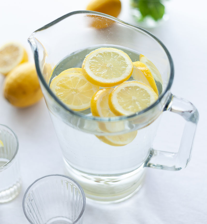Warm lemon water image