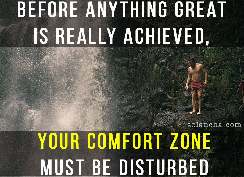 motivational quote about comfort zone image