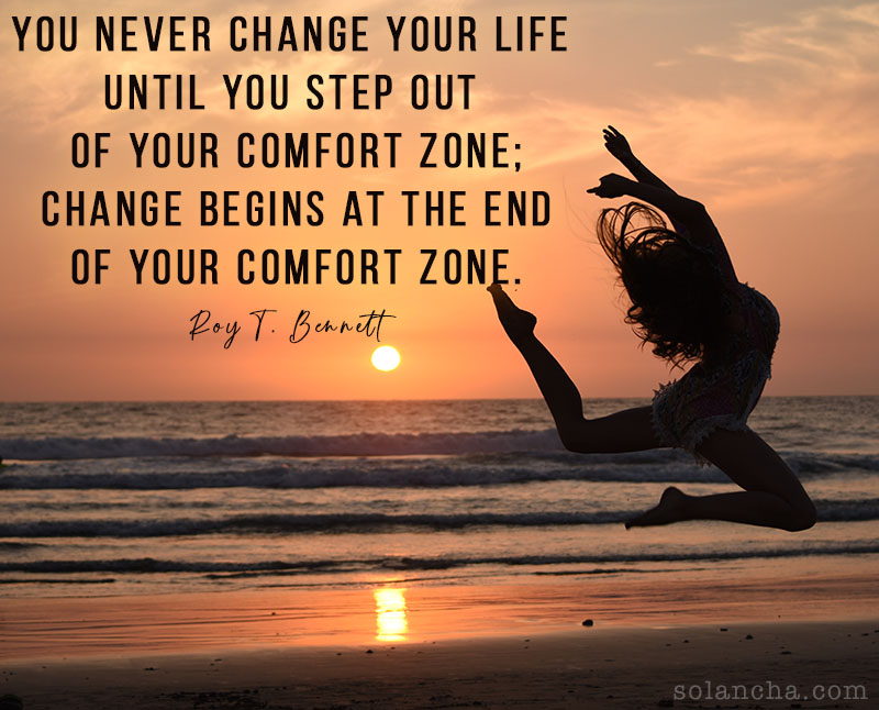 comfort zone quote image