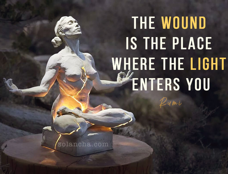 Rumi quote about healing image