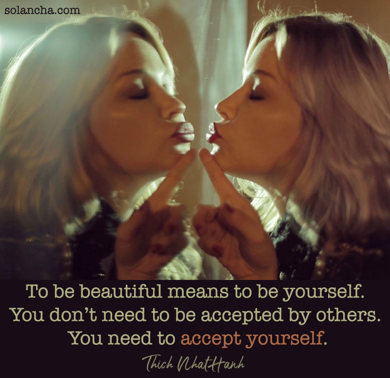 positive uplifting quote about beauty image