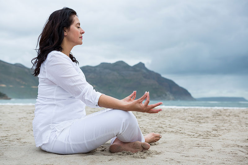 6 steps to meditating image