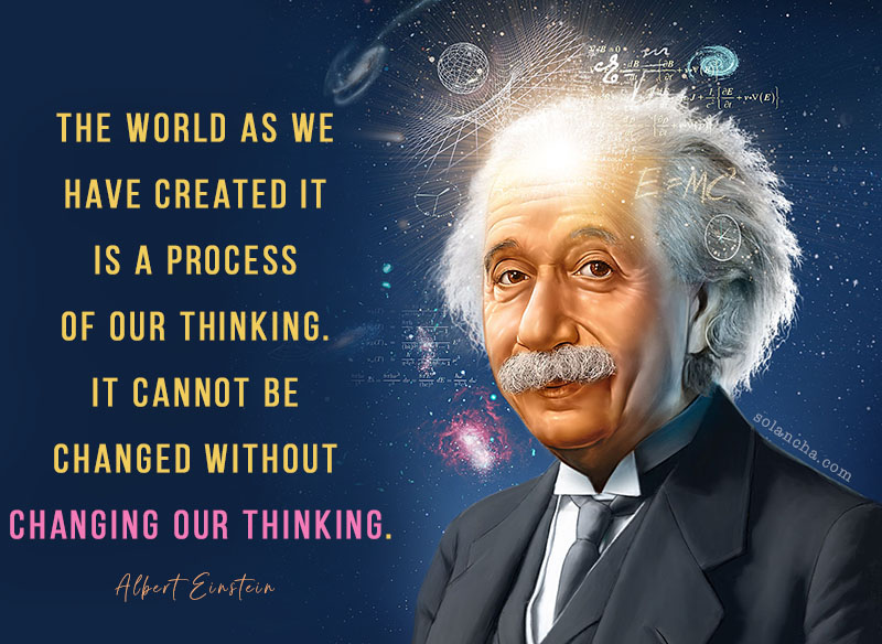 Albert Einstein quote about change image