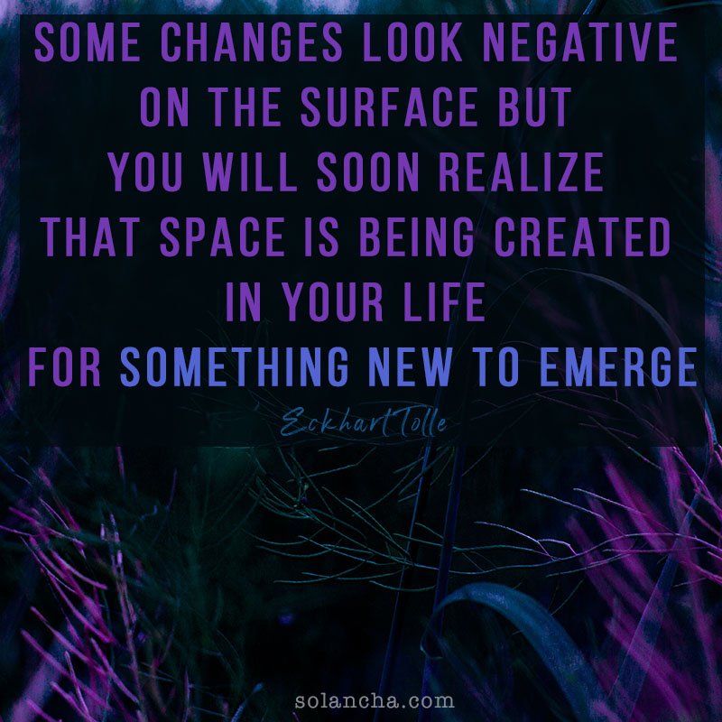 Eckhart Tolle quote about changes Image