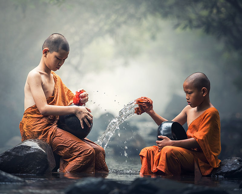 wash your bowl buddhist tale image