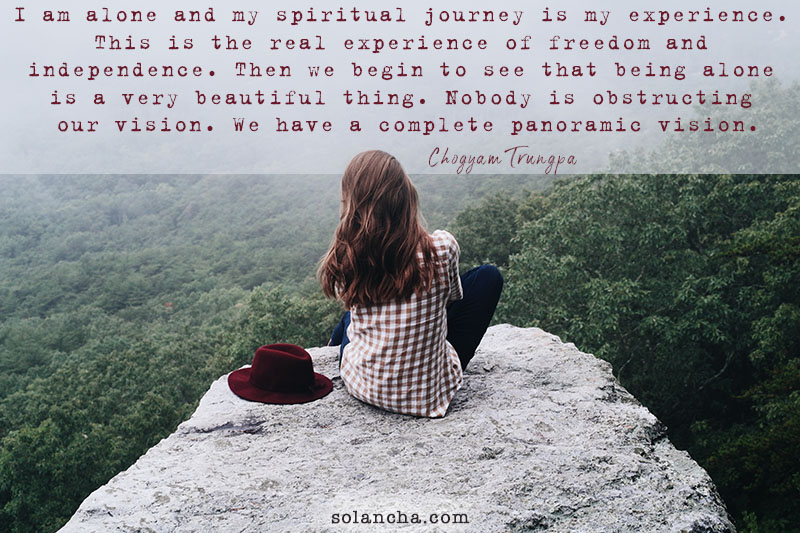 Inspirational spiritual journey quote image