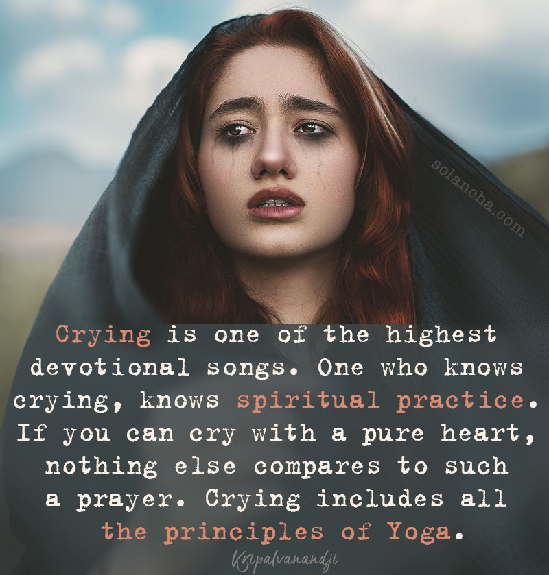 quote on crying image