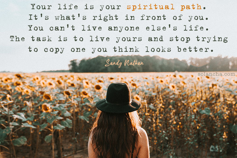 spiritual quote about following spiritual path image