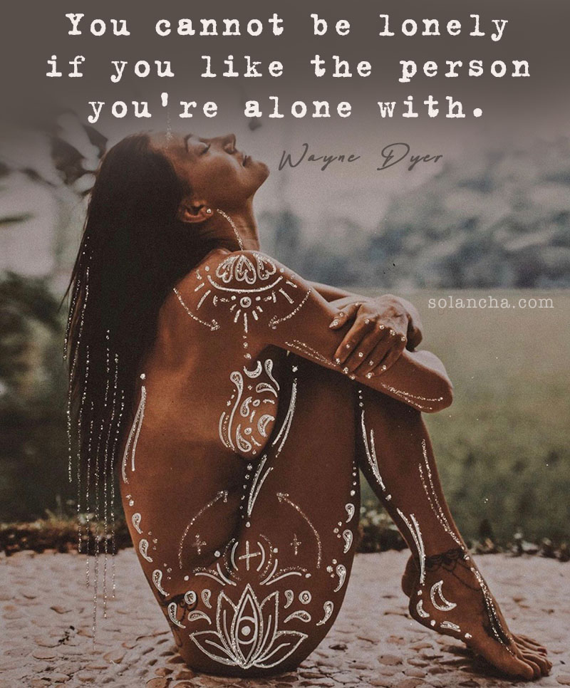 Wayne Dyer Solitude quote Image