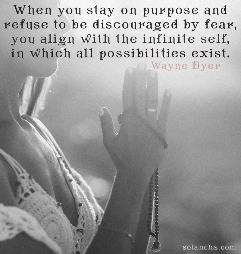 Wayne Dyer Fear Quote Image