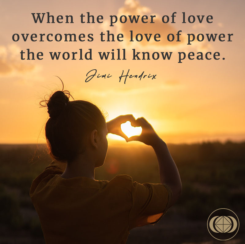 Jimi Hendrix quote on peace Image
