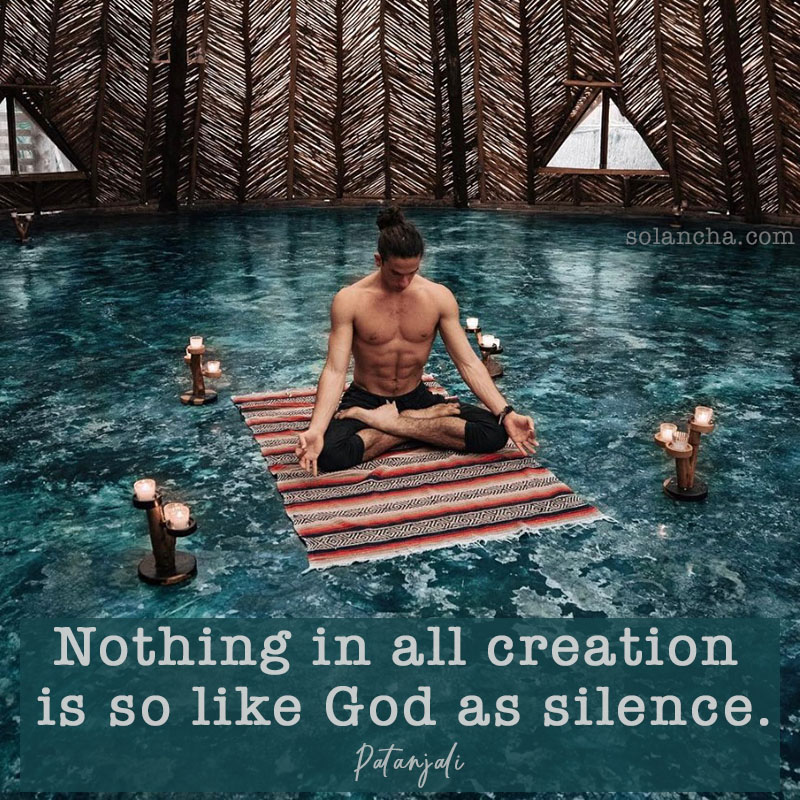 Patanjali Quote on Meditation Image