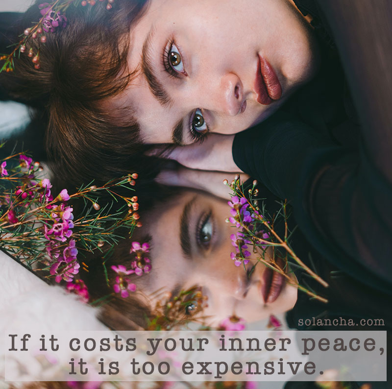 Quote on inner peace image